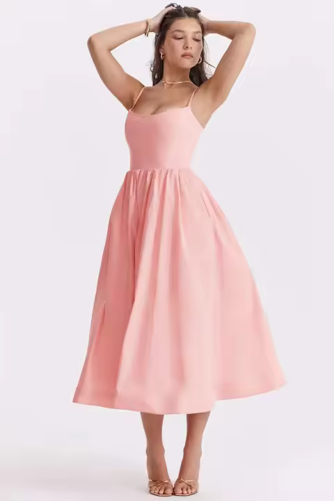 Lencería vintage combinada con moda navideña estampada en rosa y descuentos para - 1