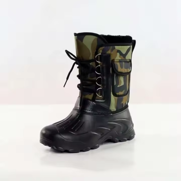 Botas de Pesca de Neve al Aire Libre para Hombres Impermeables, Cálidas y Gruesas, de Terciopelo, Talla 40-46, Nueva 2023 - 1
