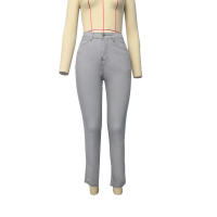 Nueva moda femenina: pantalones lápiz ajustados con cintura - details 33