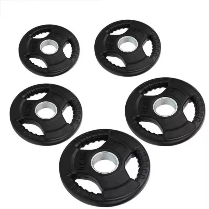 Peso Olímpico, disco de hierro, cubierto de Goma, con agujero 50mm, 7,5-15-20Kg, agarre, 2,5-25lb, agujero de 26MM, gratis desde España - 1
