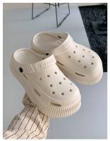 Los estudiantes usan la versión coreana de moda y creativa de los zapatos con agujeros, zapatillas geniales de cabeza de bolsa de paso de mierda de suela gruesa suave de EVA de verano para mujer - details 38