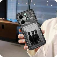 Funda protectora duradera para teléfono infinix Hot40i/X6528B, funda trasera para tarjeta, funda de silicona antipolvo con dibujos de grafiti - details 1