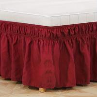 Falda De Cama Elástica De Color Puro, Suministros De Ropa De Cama Suave Para La Cama, 1 unidad - details 12