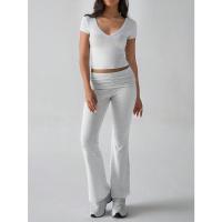 Conjunto Deportivo Casual para Mujer Primavera-Verano 2025 Camiseta de Manga Corta Pantalones Largos Conjunto de 2 Piezas - details 5