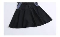 Traje de baño para mujer, traje de baño deportivo de una pieza para aguas termales, corte ajustado simple y conservador, traje de baño de vacaciones estilo vestido - details 15
