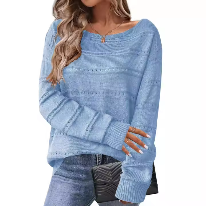 Suéteres sueltos de otoño, tops de punto para mujer. - 1