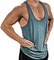 Camiseta De Hombre Sin Mangas En Color Sólido Con Cuello En V Vestido De Muscular Para Ejercicio Estilo Casual Verano - details 8