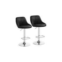 Juego de 2 Taburetes de Bar Altura Ajustable Diseño Industrial de Metal - details 8