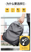 Mochila resistente al desgaste para viajeros, mochila informal de tela Oxford, mochila curva impermeable neutra para estudiantes de secundaria - details 1