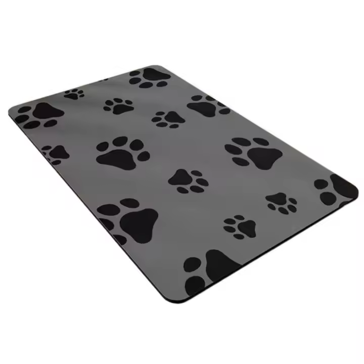 Alfombrillas para platos de perro de dibujos animados, alfombrilla absorbente antideslizante para alimentación de perro, almohadilla para cuenco de Mascota, Mantel Individual para mascotas de barro de Diatom para el hogar - 1