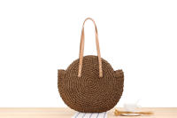 Nueva bolsa tejida de cuerda de papel de hombro redondo hueco simple bolsa de playa bolsa de mujer de moda bolsa de papel - details 4