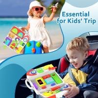 Juguetes para niños pequeños, tablero ocupado Montessori Musical, juguete educativo temprano para niños pequeños, juguete de desarrollo de habilidades motoras, edad Foral - details 3