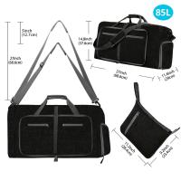 Bolso de mano portátil de gran capacidad, bolso plegable de color sólido, bolso de hombro perfecto para viajes - details 2