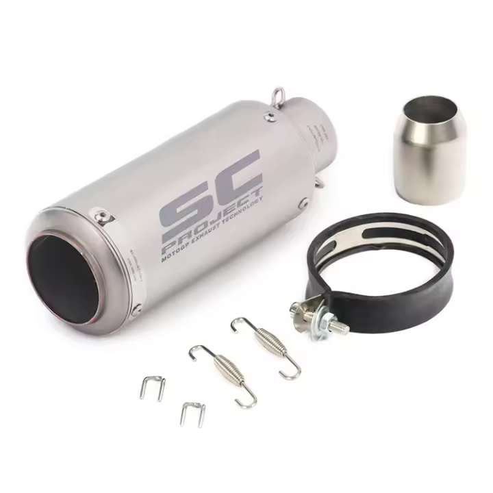 Motorcycle Exhaust Pipe Motorbike Motocross Racing Escape Exhaust Muffler Canister Tail pipe End Pipe For z900 R3 R25 MT09 etc - 1