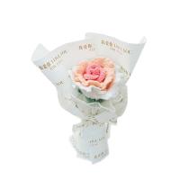 Flor de gancho tejida hecha a mano, regalo del Día de la madre de San Valentín, rosa Artificial de tacto Natural - details 9