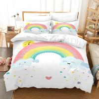 Conjunto de Cama de Arcoíris de Pasteles Dulces Colores para Bebés y Niños - details 9
