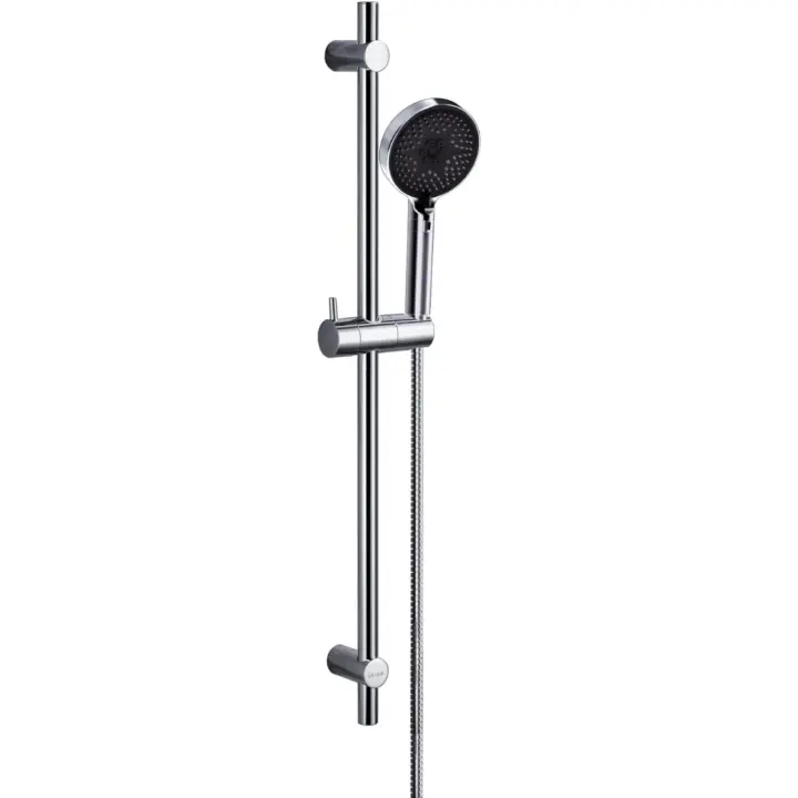 Grifo de Ducha de 70cm con 3 Funciones Alcachofa de Mano, Soporte de Alcachofa Ajustable, Manguera Flexible Acero Inoxidable 304, Cromo - 1