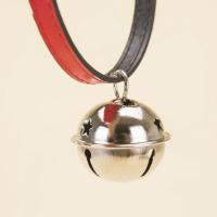 Cadena de campana dorada para perro, Collar de campana con estampado de pata de gato de PU, anillo de cuello de perro de aleación ajustable con campana, Collar de fiesta para perro - details 3