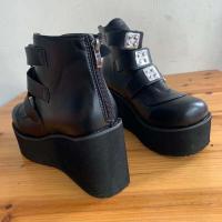 Ots cortos europeos americanos para mujer, zapatos con tacón de cuña, uniforme japonés de Lolita, nuevo - details 6