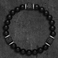2 unids/set nuevas pulseras y collar magnéticos conjunto de pulseras de pareja de cuentas de piedra natural para hombres para mujeres cuidado de la salud ayuda a perder peso - details 5