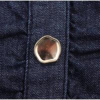 Cinturón de Denim Largo OUWU Vestido Elegante sin Mangas con Cintura Ancha - details 9