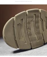 Botas de senderismo para hombre, zapatos planos informales de camuflaje para el desierto, transpirables, antideslizantes, para trabajo, otoño - details 15