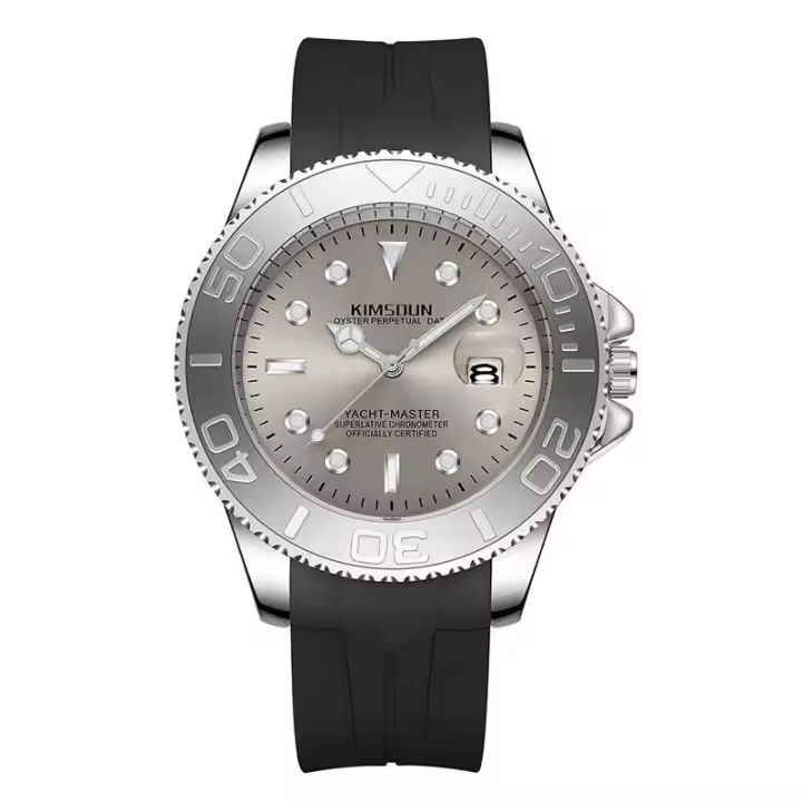 Reloj de Pulsera de Cuarzo de Lujo Automático Diseño Nuevo Impermeable Estilo Formal de Cuero - 1