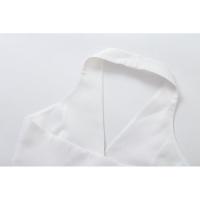OUWU- Zevity, Moda Para Mujer, Diseño De Flores Con Un Solo Pecho, Chaleco Blanco Con Cuello Halter, Chaqueta De Oficina Para Mujer, Chaleco Corto Sin Mangas, Tops - details 4