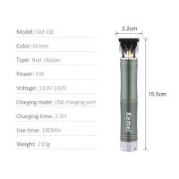 Kemei-cortadora de pelo eléctrica profesional D8 para hombre, afeitadora de peluquero, máquina de corte de pelo de 0mm, cuerpo de bambú inalámbrico - details 4