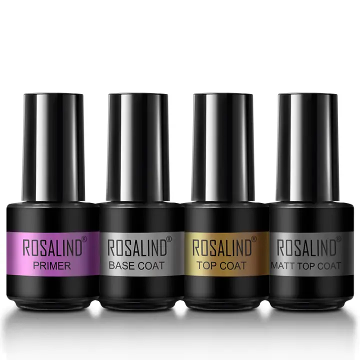 ROSALIND-Kit de esmaltes semipermanentes para uñas, lámpara Led UV, herramientas para manicura, barniz, capa superior y Base - 1
