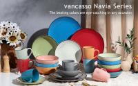 Vancasso Navia-vajilla de cerámica de color Tropical, juego de 16 piezas con plato de cena, plato de postre, tazón de 800ml, juego de tazas y vajilla - details 0