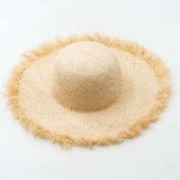Sombrero de Verano con Pompón y Cinturón Estilo Derby Natural para Mujeres - details 4