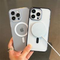 Funda de Carga Inalámbrica Magsafe para iPhone A Prueba de Golpes Transparente - details 0