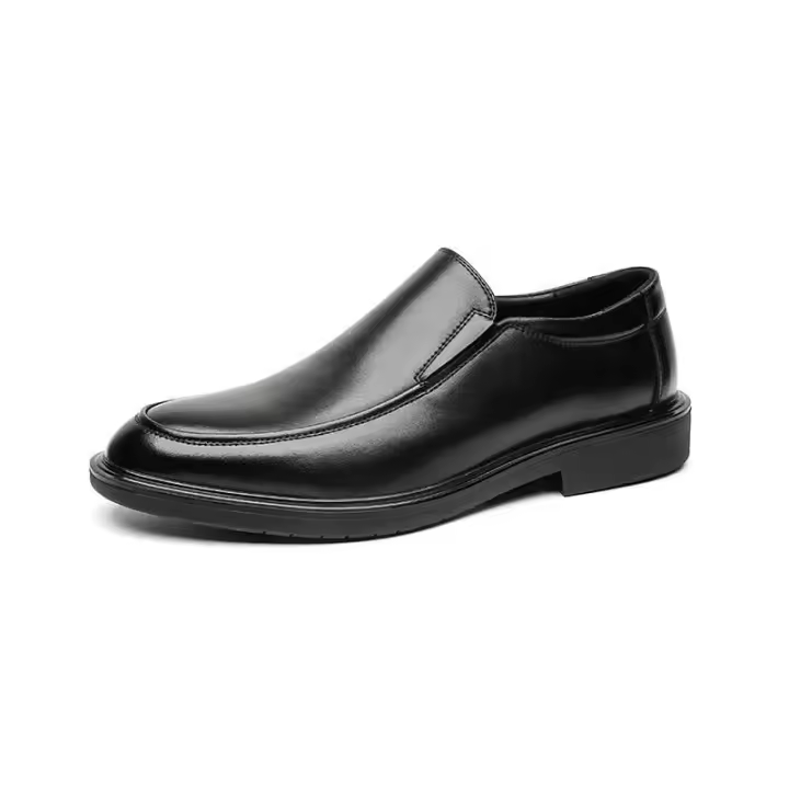 Negocios formales, zapatos de cuero de un solo pie, sencillos y pequeños, zapatos de hombre - 1