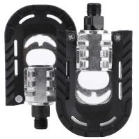 1 par de pedales de aluminio universales antideslizantes anchos, pedales de bicicleta de carretera ligeros y plegables - details 5