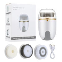 Cepillo de limpieza Facial 3 en 1, exfoliante Facial de silicona, limpiador eléctrico de poros, espinillas, limpieza profunda de la piel, masaje exfoliante - details 8