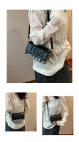 Nuevo Bolso Cuadrado Pequeño 2025 Estilo Europeo Americano Bolso de Hombro con Letras Impresas de Contraste - details 12