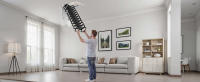 Escalera Retráctil para Ático SucceBuy, Capacidad de 299.37 kg, Compatible con Alturas de Techo de 259.08-286.51 cm, Abertura de 100.08 x 69.85 cm, Diseño de Acero Aleado Resistente con Barra de Tracción para Acceso al Ático o Techo - details 9