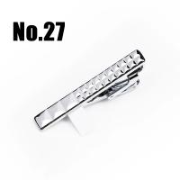 Nuevo Clips para corbata clásicos simples de 4cm, accesorios de Pin diario de Metal para hombre, regalo - details 29