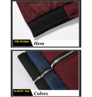 Chaquetas de bombardero con cremallera para hombre, ropa deportiva ajustada con bolsillos, moda Hip Hop, primavera y otoño - details 12