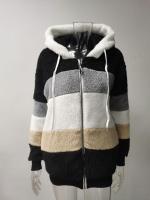 Chaqueta de invierno para mujer, sudadera con capucha de talla grande, cálida, de felpa, con relleno de bolsillo con cremallera, chaqueta holgada - details 1