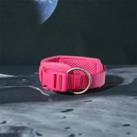 Collares personalizados mascotas Collar rosa suave perros con nombre, arnés reflectante sin tirar perros, correa, juego de - details 3