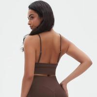 Top sin costuras Nylon de secado rápido Color sólido Adecuado para yoga y estiramientos Deportes profesionales - details 32