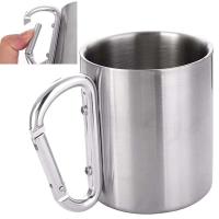 Taza de Acero Inoxidable de 300ml Cerradura Automática Ideal para Viajes, Camping, Senderismo, Escalada Cocina y Comedor - details 0