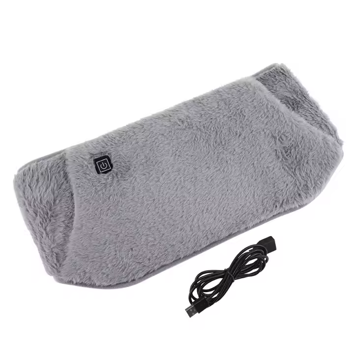 Almohadilla calefactora para aliviar el dolor Abdominal, cinturón de felpa cálido para la menstruación, el útero, calentador de manos, Invierno - 1