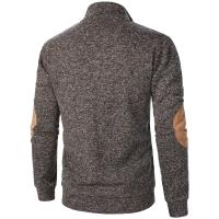 Top de suéter de punto casual de manga larga con cuello levantado para hombre de otoño e invierno - details 22