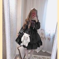 Lencería Lolita para mujer estilo Haruku japonés con volantes y mangas largas vestido de muñeca informal con cintura imperio talla - details 39