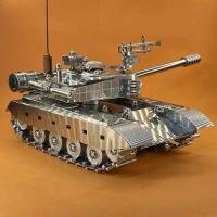 Tanque de batalla principal chino T99 de acero inoxidable, modelo de aleación 1:32, adornos, juguetes terminados - details 23