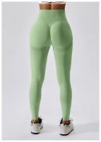 Pantalones de Yoga sin costuras para mujer, mallas Push Up de cintura alta, ajustados, de secado rápido, elásticos, para entrenamiento - details 24
