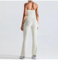 Pantalones de Yoga con Campana de Bollo Set Cintura Elástica Deportes Ajustados Pantalones de Gimnasio de Cintura Alta Estilo Slim Material de Nailon Temporada de Otoño/Invierno - details 6
